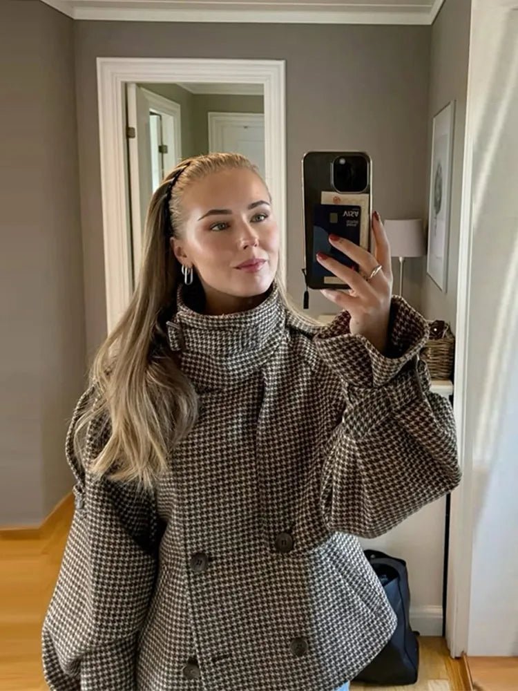 Seame CH - Catherine Checked Coat - Jackets - jb1762253591248134759